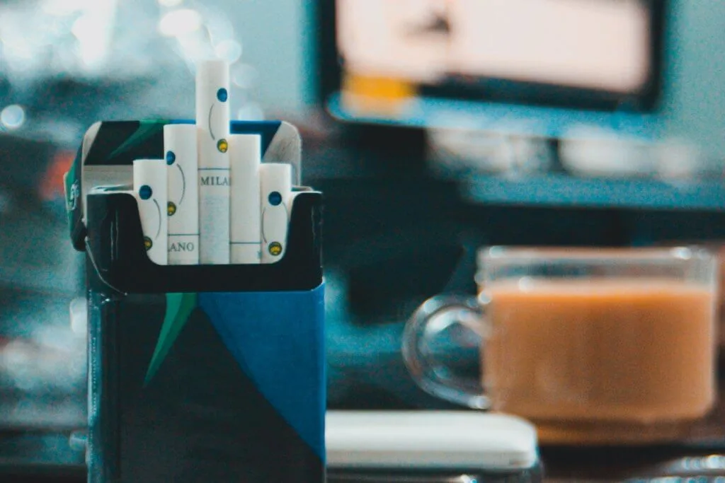 black coffee with cigarette Image Black Coffee Cigarette Night Stock Photo 2709264415